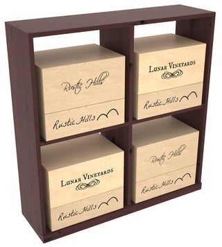 Elementcollection Solid Case Wine Bin With Top Unstained