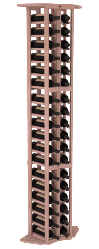 Elementcollection 2 Column Corner Wood Wine Rack Unstained Element Collection