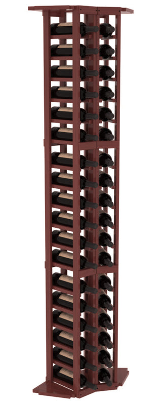 Elementcollection 2 Column Corner Wood Wine Rack Cherry Stained