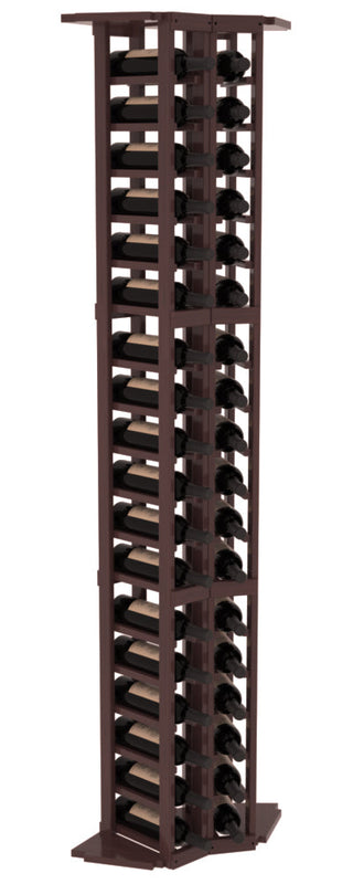Elementcollection 2 Column Corner Wood Wine Rack Walnut Stained