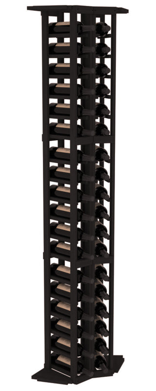 Elementcollection 2 Column Corner Wood Wine Rack Black Stained
