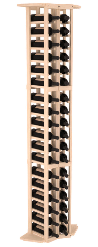 Elementcollection 2 Column Corner Wood Wine Rack Unstained