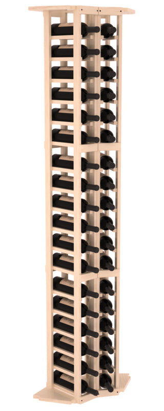 Elementcollection 2 Column Corner Wood Wine Rack Unstained