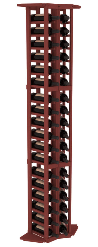 Elementcollection 2 Column Corner Wood Wine Rack Cherry Stained