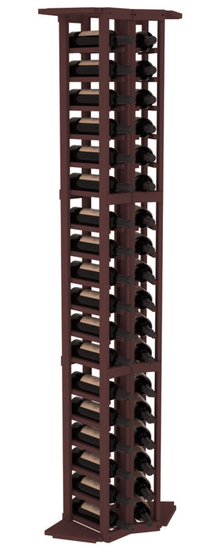 Elementcollection 2 Column Corner Wood Wine Rack Walnut Stained
