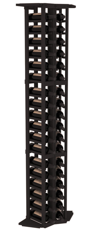 Elementcollection 2 Column Corner Wood Wine Rack Black Stained