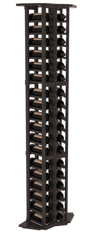 Elementcollection 2 Column Corner Wood Wine Rack Black Stained