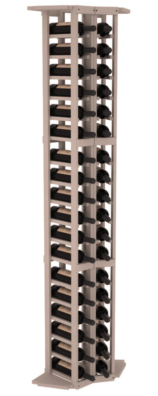 Elementcollection 2 Column Corner Wood Wine Rack Greywash Stained