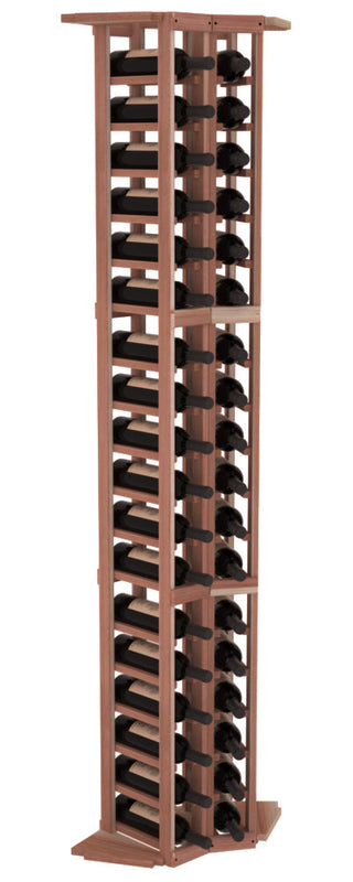 Elementcollection 2 Column Corner Wood Wine Rack Unstained