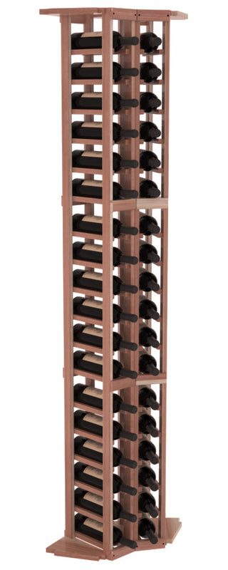 Elementcollection 2 Column Corner Wood Wine Rack Oak Stained