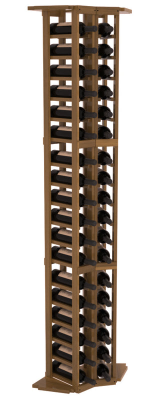 Elementcollection 2 Column Corner Wood Wine Rack Cherry Stained