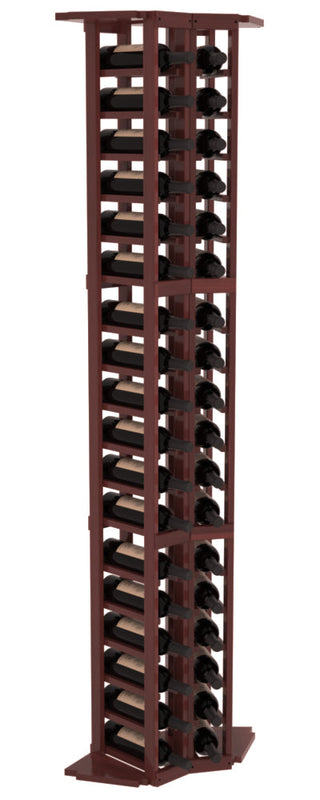 Elementcollection 2 Column Corner Wood Wine Rack Walnut Stained