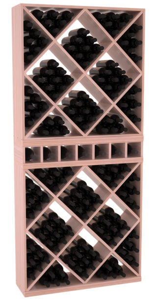 Elementcollection Liquor Case Bin X2 Cubby Combo Unstained