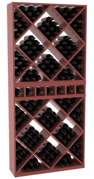 Elementcollection Liquor Case Bin X2 Cubby Combo Cherry Stained