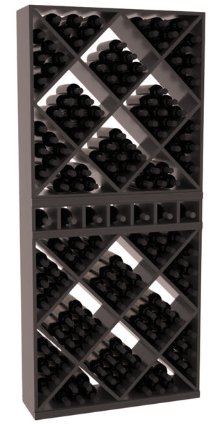 Elementcollection Liquor Case Bin X2 Cubby Combo Black Stained