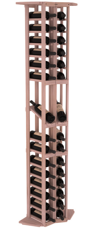 Elementcollection 2 Column Corner Display Row Wood Wine Rack Unstained Element Collection