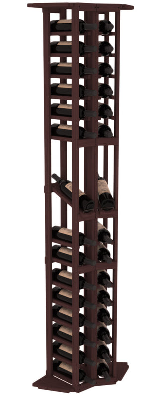 Elementcollection 2 Column Corner Display Row Wood Wine Rack Walnut Stained