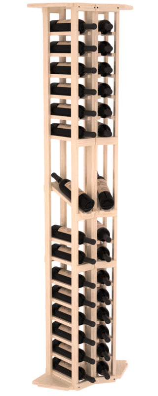Elementcollection 2 Column Corner Display Row Wood Wine Rack Unstained