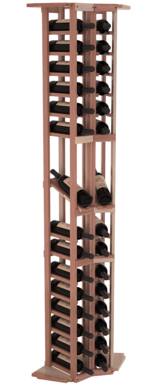 Elementcollection 2 Column Corner Display Row Wood Wine Rack Unstained