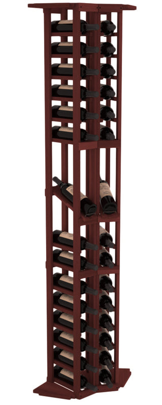 Elementcollection 2 Column Corner Display Row Wood Wine Rack Cherry Stained