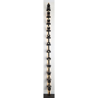 caption Single Bottle Wide Cork Forward V Bar Floating Wine Rack (shown with optional LED lighting kit)