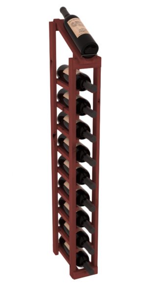 Elementcollection 1 Column 10 Bottle Display Top Wood Wine Rack Cherry Stained
