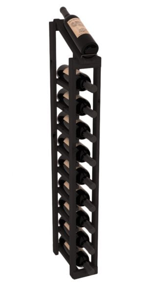 Elementcollection 1 Column 10 Bottle Display Top Wood Wine Rack Black Stained