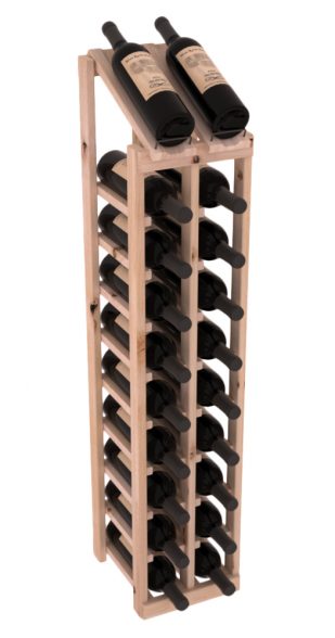 Elementcollection 2 Column 10 Bottle Display Top Wood Wine Rack Unstained