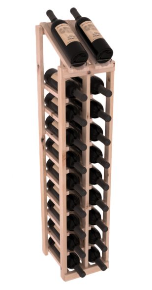 Elementcollection 2 Column 10 Bottle Display Top Wood Wine Rack Unstained