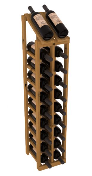 Elementcollection 2 Column 10 Bottle Display Top Wood Wine Rack Oak Stained
