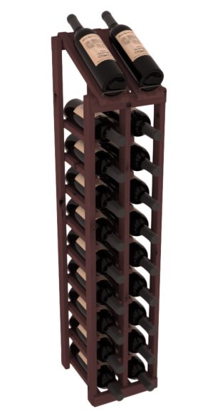 Elementcollection 2 Column 10 Bottle Display Top Wood Wine Rack Walnut Stained