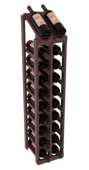 Elementcollection 2 Column 10 Bottle Display Top Wood Wine Rack Walnut Stained
