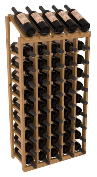 Elementcollection 5 Column 10 Bottle Display Wood Wine Rack Oak Stained