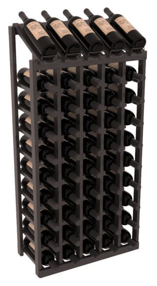 Elementcollection 5 Column 10 Bottle Display Wood Wine Rack Black Stained