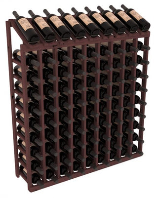Elementcollection 9 Column 10 Bottle Display Wood Wine Rack Walnut Stained