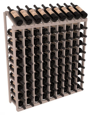 Elementcollection 9 Column 10 Bottle Display Wood Wine Rack Greywash Stained