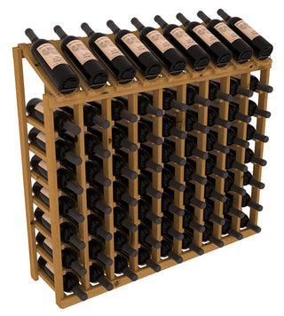 Elementcollection 9 Column 8 Bottle Display Wood Wine Rack Oak Stained