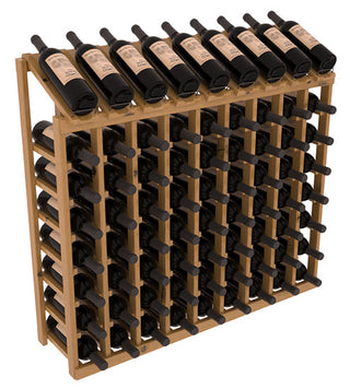 Elementcollection 9 Column 8 Bottle Display Wood Wine Rack Oak Stained