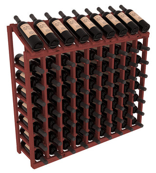 Elementcollection 9 Column 8 Bottle Display Wood Wine Rack Cherry Stained