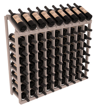 Elementcollection 9 Column 8 Bottle Display Wood Wine Rack Greywash Stained
