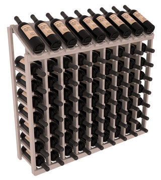 Elementcollection 9 Column 8 Bottle Display Wood Wine Rack Greywash Stained
