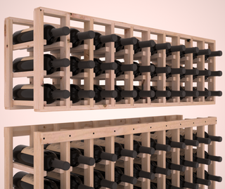 Elementcollection 10 Column Standard Extender Wood Wine Rack Unstained