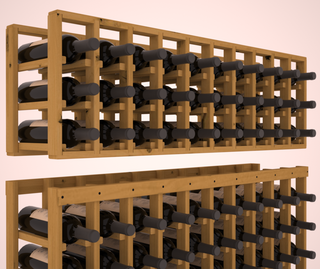 Elementcollection 10 Column Standard Extender Wood Wine Rack Oak Stained