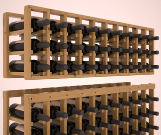Elementcollection 10 Column Standard Extender Wood Wine Rack Oak Stained