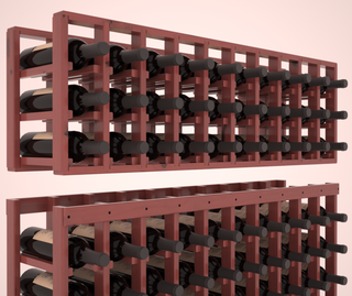 Elementcollection 10 Column Standard Extender Wood Wine Rack Cherry Stained
