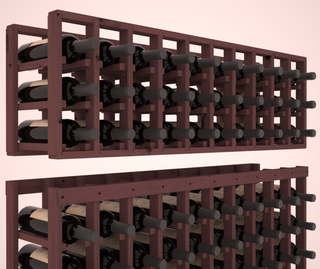Elementcollection 10 Column Standard Extender Wood Wine Rack Walnut Stained