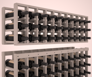 Elementcollection 10 Column Standard Extender Wood Wine Rack Greywash Stained