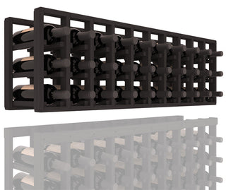 Elementcollection 10 Column Standard Extender Wood Wine Rack Black Stained