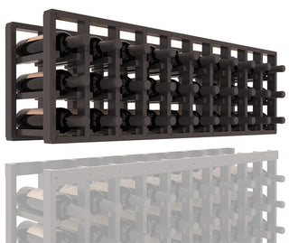 Elementcollection 10 Column Standard Extender Wood Wine Rack Black Stained