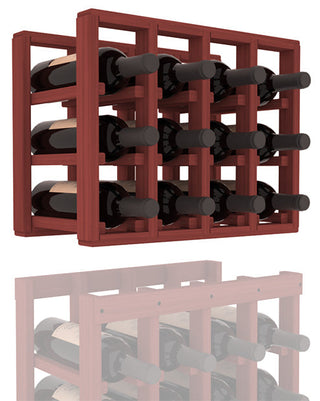 Elementcollection 4 Column Standard Wood Wine Rack Extender Cherry Stained